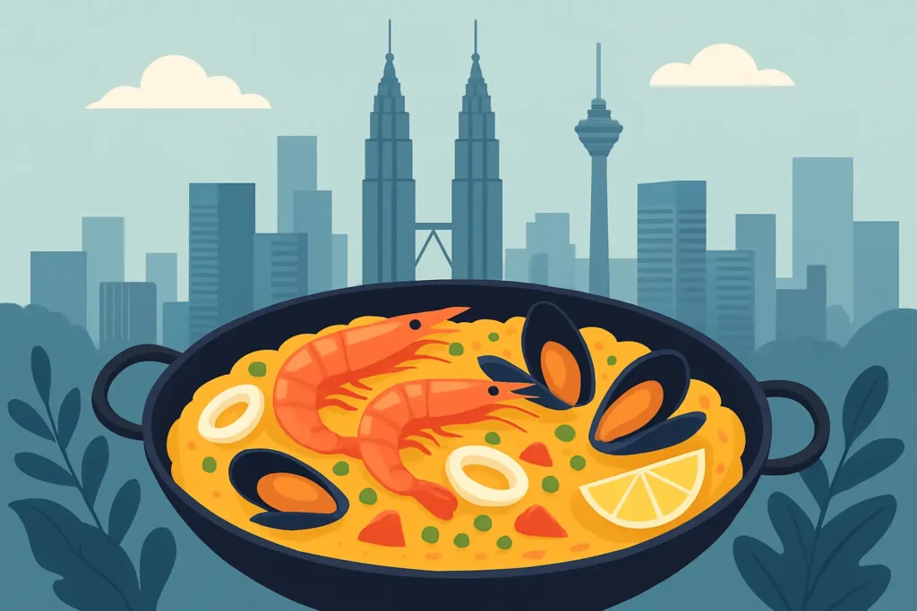 Seafood Paella in Kuala Lumpur, Done Right