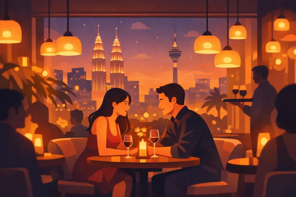 Warm Lighting Restaurant for Date Night Kuala Lumpur