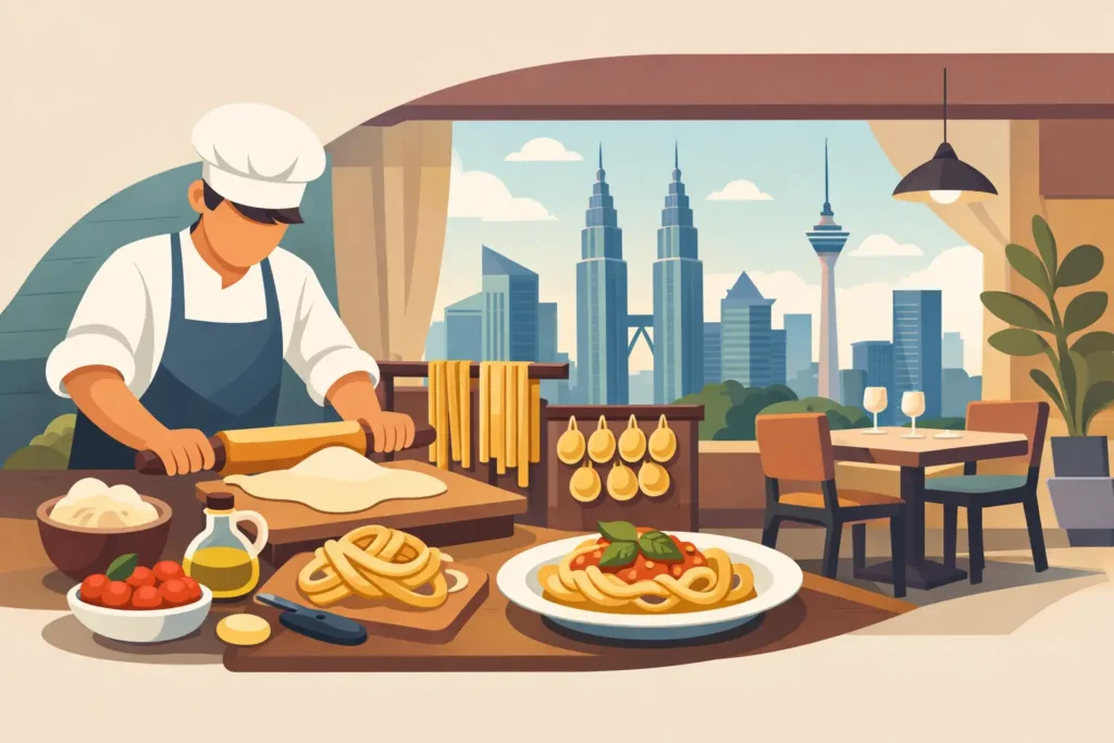 A Handmade Pasta Restaurant in Kuala Lumpur