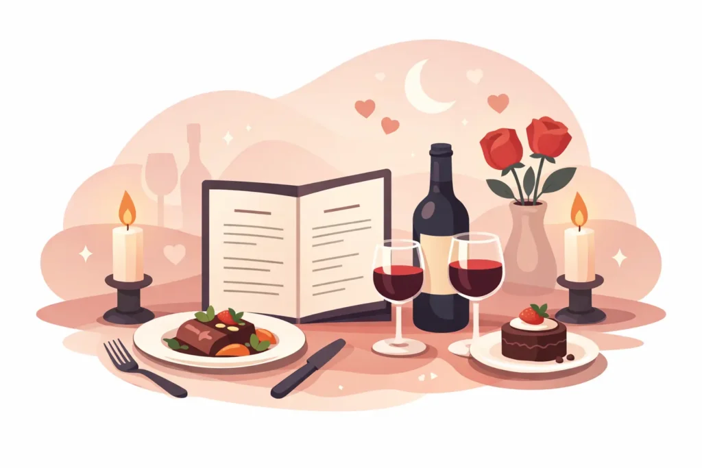 A Romantic Dinner Menu Example for Date Night